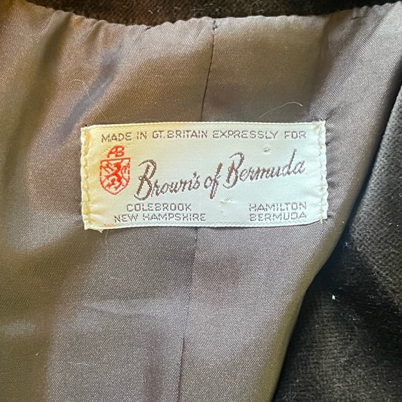 Brown’s of Bermuda brown velour jacket - Picture 6 of 6